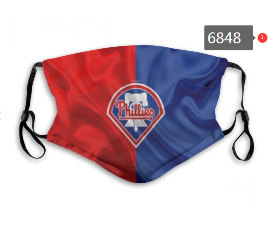 2020 MLB Philadelphia Phillies #1 Dust mask with filter->mlb dust mask->Sports Accessory